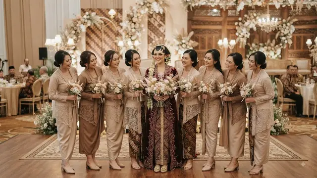 Warna Bridesmaid Nude atau Beige