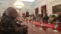 Presiden Jokowi menemui sejumlah tokoh di Istana Merdeka, Kamis (26/9/2019). (Merdeka.com/ Intan Umbari)