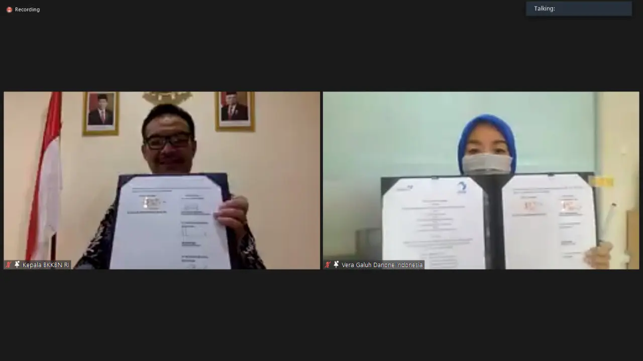 BKKBN menggandeng Danone lawan stunting. (Ist)