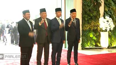Tiba Pukul 07.50 WIB di DPR, Gibran Dampingi Prabowo pada Sidang Tahunan MPR