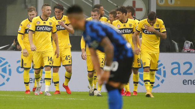 Kebahagiaan Pemain Parma Usai Menahan Imbang Inter Milan di Giuseppe Meazza
