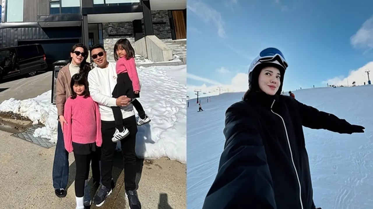 7 Potret Alice Norin Rayakan Anniversary Pernikahan, Seru Main Ski di Gunung Hotham