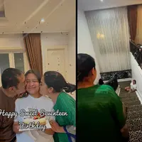Khirani Siti Hartina Trihatmodjo genap berusia 17 tahun. Peraayan ulang tahun putri semata wayang Mayangsari dan Bambang itu digelar meriah. Berikut beberapa potretnya kejutan dan perayaan ultahnya. [Instagram/Mayangsari_Official]
