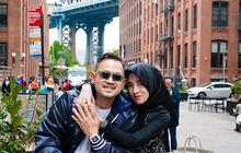 Potret Gilang Widhia 'Crazy Rich Malang' Beri Surprise Ultah untuk Istri di Times Square, ini Momen yang Bikin Shandy Purnamasari  Terharu