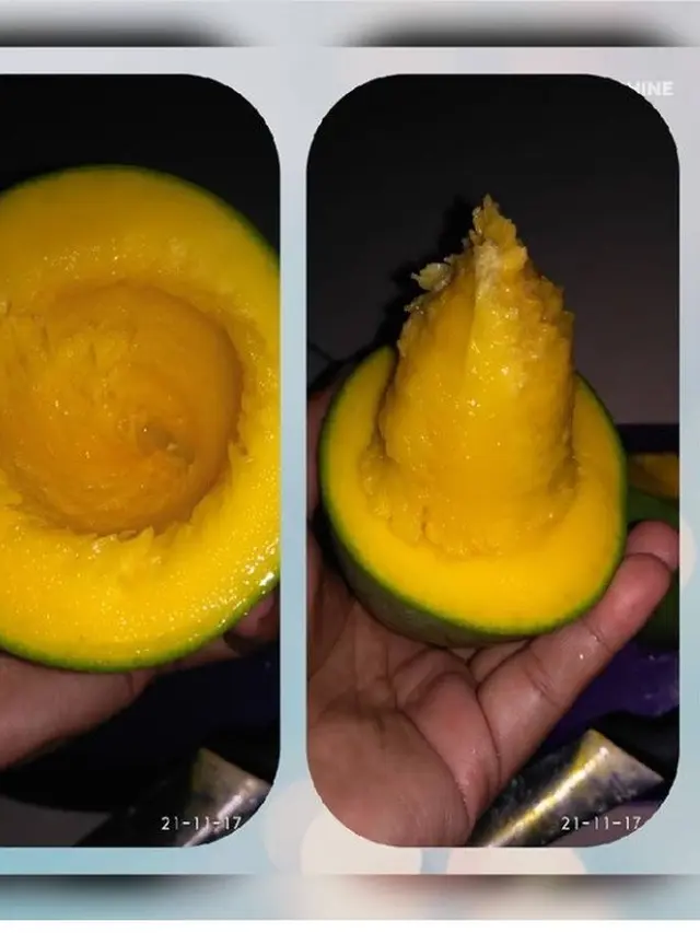 6 Ide Kreatif saat Kupas Mangga Ini Kelewat Unik, Kocak