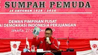 Sekjen PDIP Hasto Kristiyanto Saat Rapat Koordinasi Bidang Nasional (Rakorbidnas) bidang Pemuda dan Olahraga. (Foto: Dokumentasi PDIP).