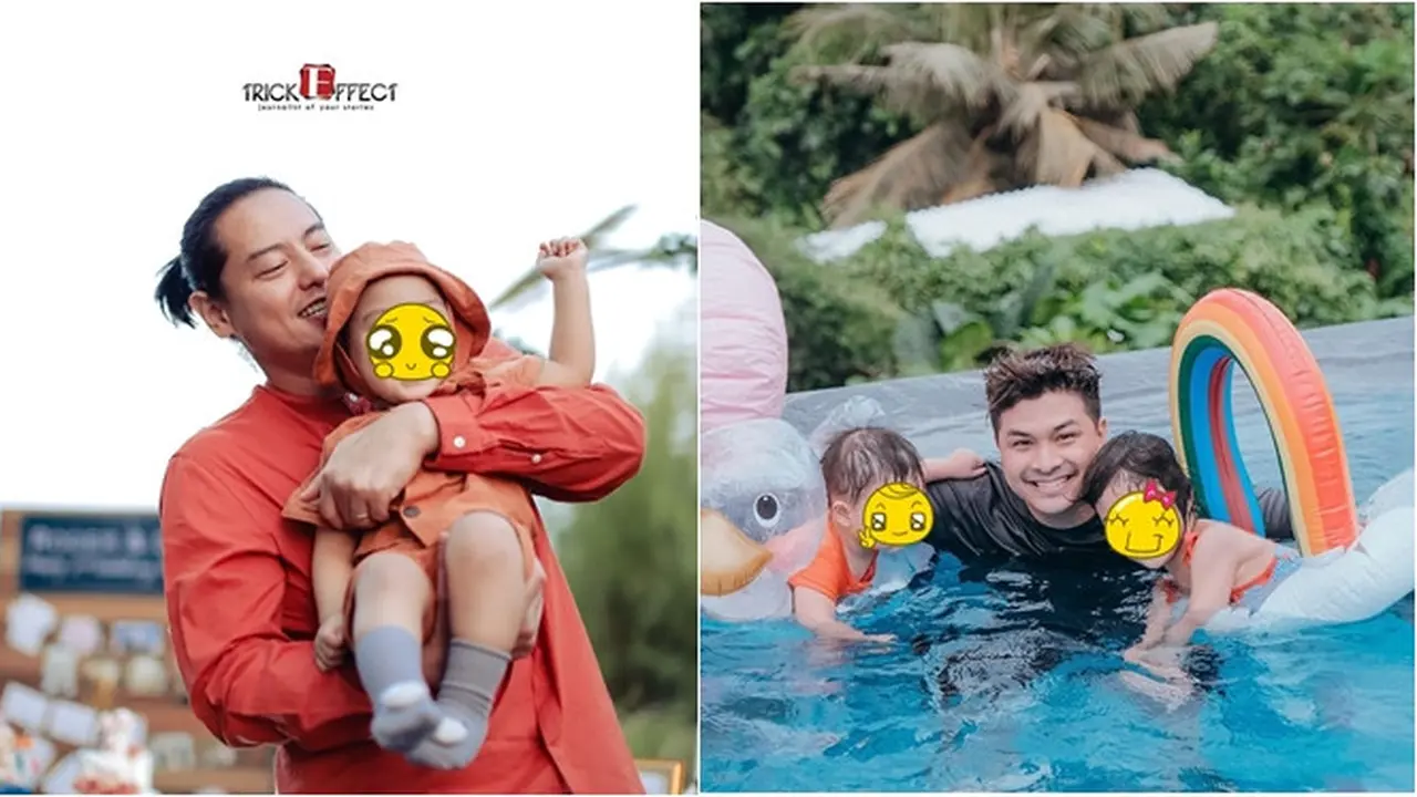 6 Potret Seleb Pria Keturunan Tionghoa saat Momong Buah Hati, Curi Perhatian