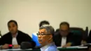 Akil Mochtar menjadi saksi kasus suap pengurusan sengketa Pilkada Lebak, Banten 2013 dengan terdakwa Wawan  (Liputan6.com/Miftahul Hayat) 