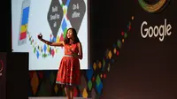 Head of Marketing Google Indonesia Veronica Utami menjelaskan tentang Google For Mobile. (Liputan6.com/ Agustin Setyo Wardani).