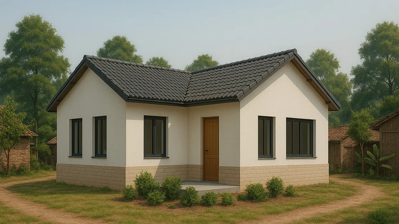 Ide Rumah Minimalis Letter L di Kampung