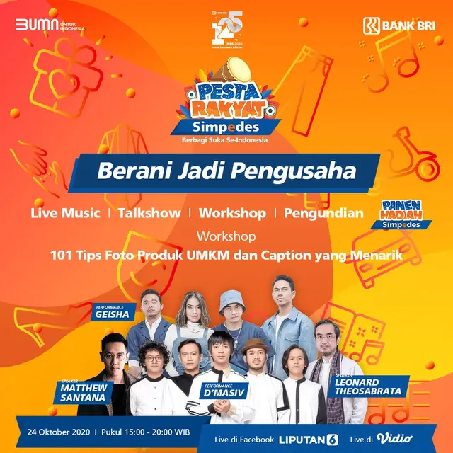 Jangan Lewatkan Aksi Panggung Musisi Tanah Air