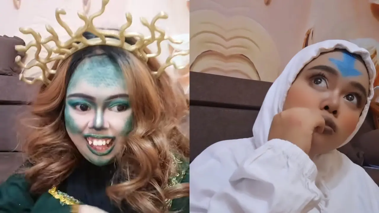 Potret Face Painting ala Kekeyi Unik