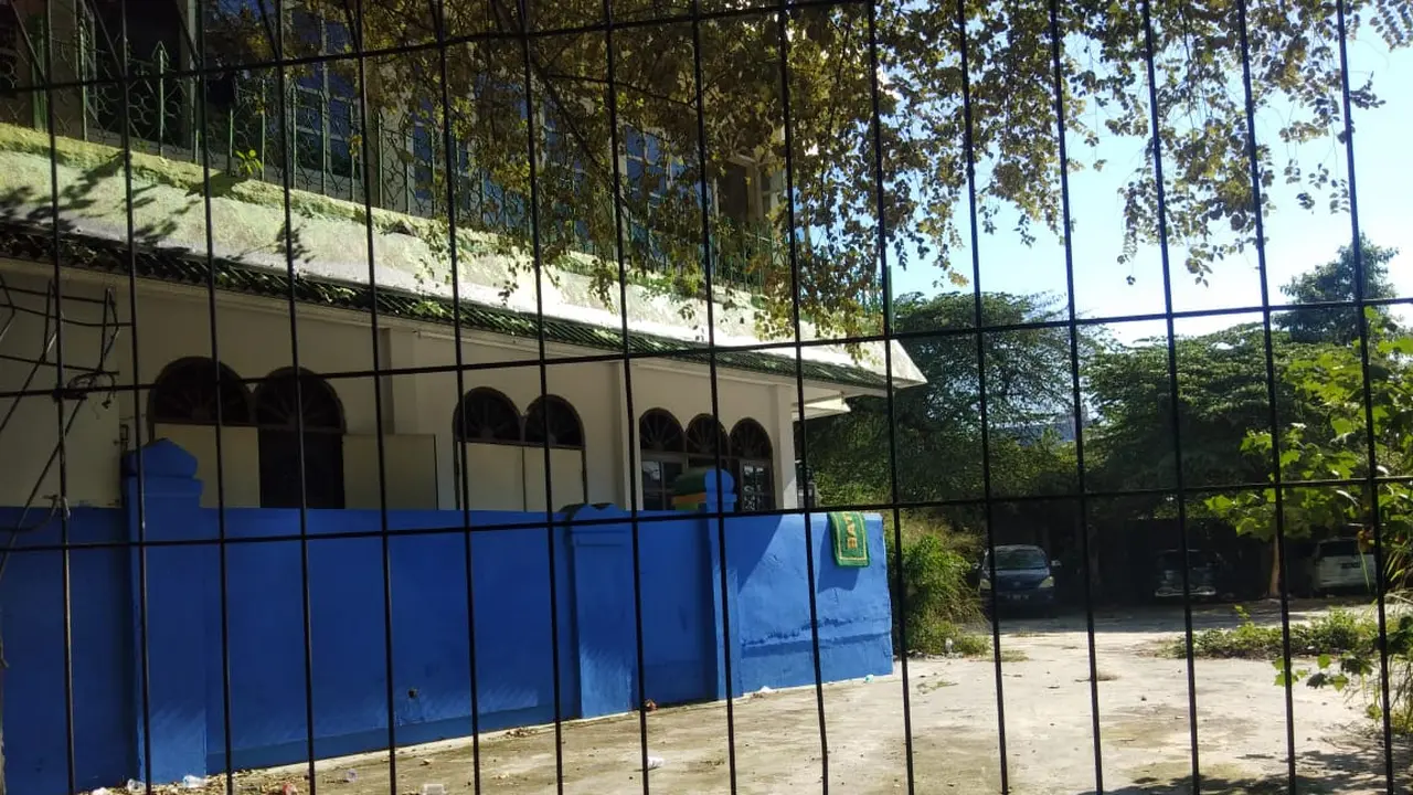 Lokasi ini diduga tempat terjadinya pemukulan seorang laki-laki oleh terduga polisi.