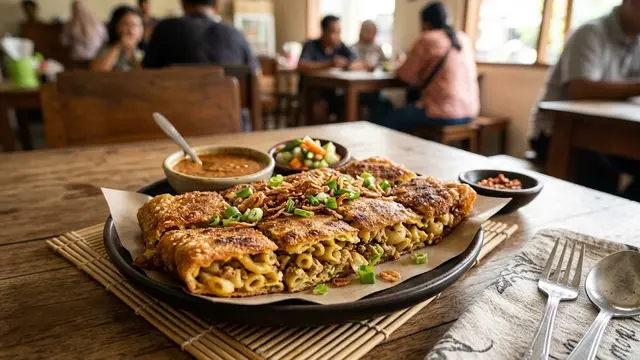 Resep Martabak Makaroni Teflon/AI Generated
