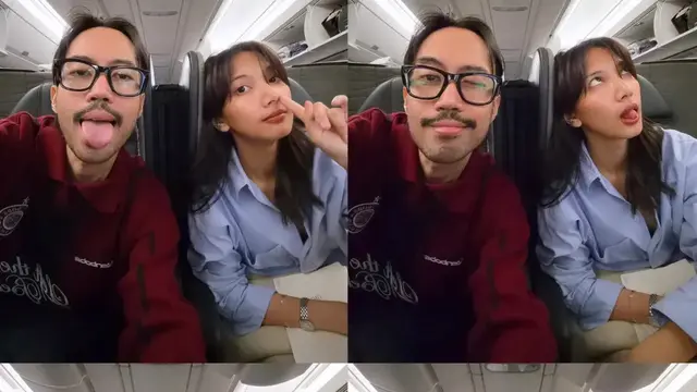 Sheila Dara dan Vidi Aldiano saat otw Kondangan di Maroko. [@vidialdiano]