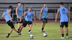Timnas Argentina U-17 menggelar sesi latihan di di Stadion Arcamanik, Bandung, Minggu (19/11/2023) malam WIB. (Doc. LOC WCU17/SBN)