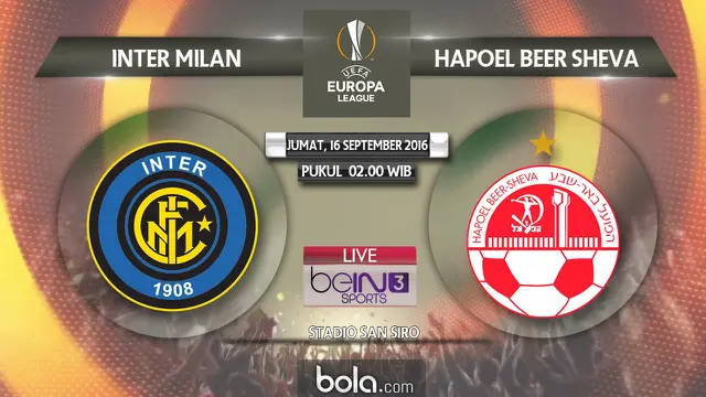 Inter Milan vs Hapoel Beer Sheva