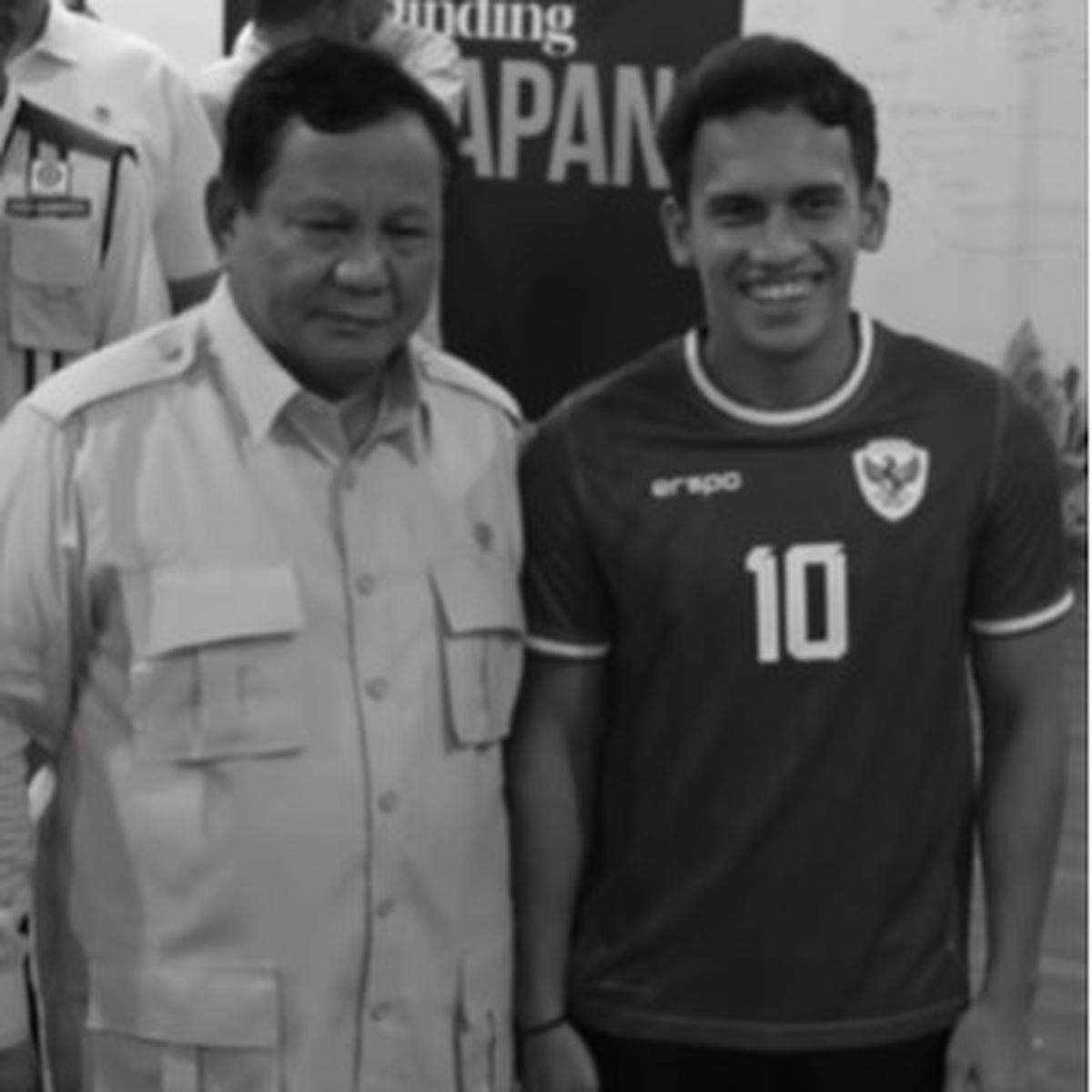Prabowo Mendadak Dicegat Pemain Timnas Menantu Mendiang Ulama Terkenal, Ternyata Minta Ini