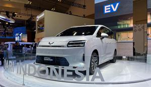 Wuling Cortez Darion EV tampil perdana di GIIAS 2025. (Liputan6.com/Septian Pamungkas)