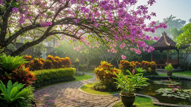 Pohon Anggrek Hongkong (Bauhinia purpurea)/Gemini AI