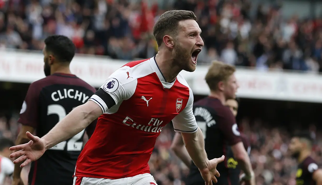 Pemain termahal peringkat kelima Arsenal adalah Shkodran Mustafi bergabung ke Arsenal dari Valencia dengan mahar sebesar 41 Juta Pounds.  (AFP/IKIMAGES/Ian Kington)