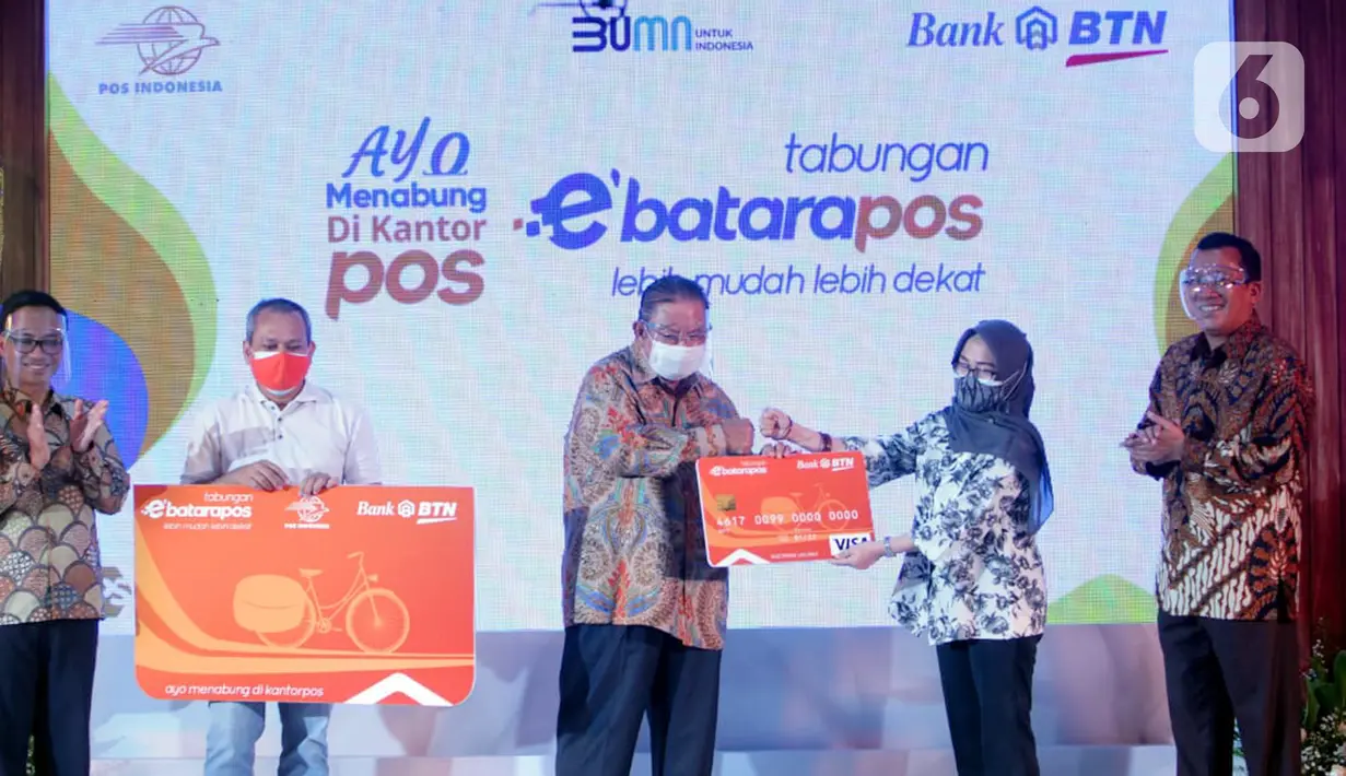 Kerjasama dalam bentuk layanan e’BataraPos untuk meningkatkan kesadaran menabung di masyarakat yang tersebar di 2.935 Kantor Pos di seluruh Indonesia. Keberadaan kemudahan akses dan layanan tersebut BTN dapat menghimpun Tabungan e'BataraPos senilai Rp3,5 triliun pada 2021. (Liputan6.com/HO/BTN)