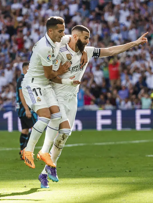 <p>Dengan tambahan tiga poin ini, Real Madrid memperoleh 68 poin dari 32 pertandingan. (AP Photo/Pablo Garcia)</p>