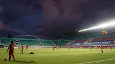 Pada duel yang digelar di Stadion Maguwoharjao, Sabtu sore (11/12/2021), kedua tim gagal mencetak gol hingga laga usai. (Bola.com/Bagaskara Lazuardi)