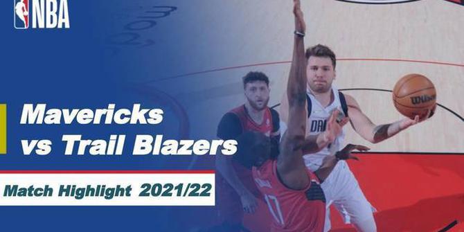 VIDEO: Highlights NBA, Triple Double Luka Doncic Antarkan Dallas Mavericks Menang Telak atas Portland Trail Blazers