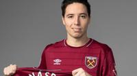 Samir Nasri resmi menjadi pemain West Ham United pada 1 Januari 2019. (Twitter West Ham United)