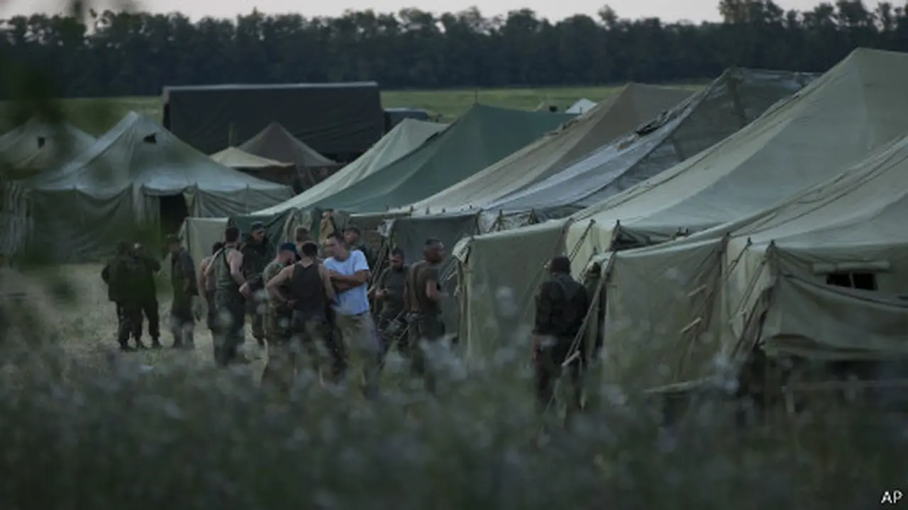 Tentara Ukraina terdampar di Rusia