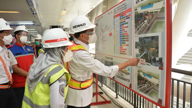 Menhub Budi Karya Uji Coba Sistem Persinyalan LRT Jabodebek