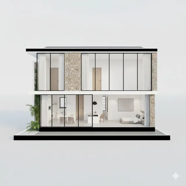 Desain Rumah Minimalis di Lahan 5x10 Meter