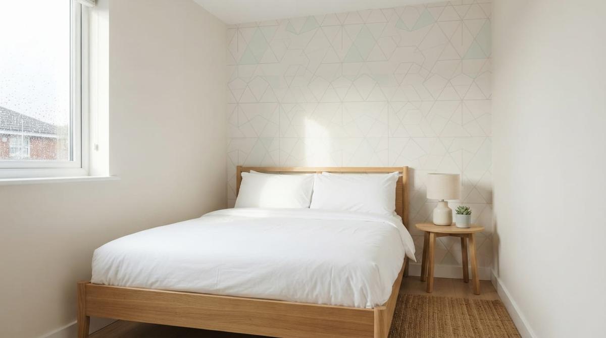 Ide Dinding Aksen untuk Kamar Tidur Berukuran Kecil