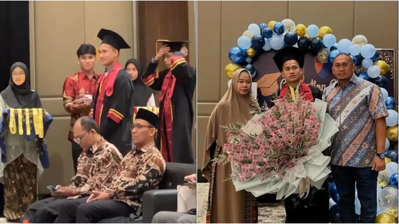 6 Momen Ammar Adik Azizah Salsha Wisuda Kelulusan SMA, Banjir Ucapan Selamat