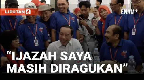 VIDEO: Begini Curhat Jokowi Soal Ijazah Depan Teman-Temannya