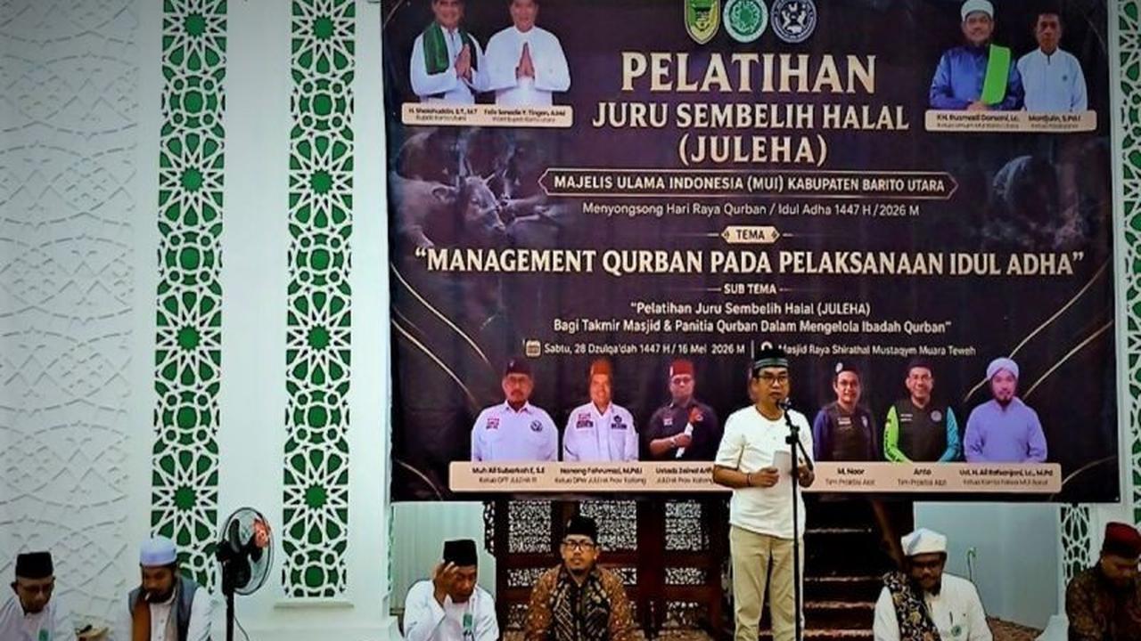 MUI Barito Utara Gelar Pelatihan Juleha 2026, Tingkatkan Profesionalisme Juru Sembelih Hewan Kurban