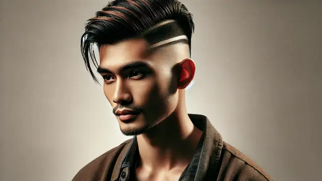 Gaya rambut two block variasi Semi-Undercut (Foto: Rizka Nur Laily via ChatGPT)