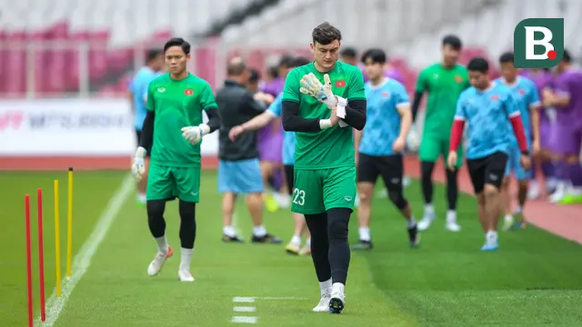 Official Training Timnas Vietnam Jelang Laga Semifinal Piala AFF 2022 Melawan Timnas Indonesia