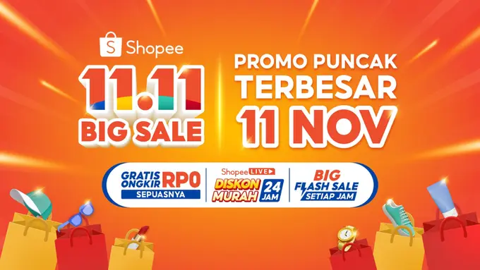 Banjir Diskon Fantastis, Nikmati Akhir Pekan bareng Penawaran dan Keseruan Spesial di Puncak Promo Terbesar Shopee 11.11 Big Sale!