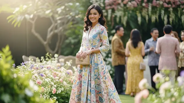 Batik Wrap Dress A-Line