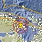 Gempa Magnitudo 6,1 mengguncang wilayah Ransiki Papua Barat, Selasa (9/4/2024). (Liputan6.com/ Dok BMKG)