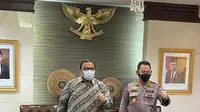 Kapolri Jenderal Listyo Sigit Prabowo menerima audiensi jajaran direksi perusahaan start up unicorn ke-7 di Indonesia yaitu Ajaib Group (dok: Ajaib)