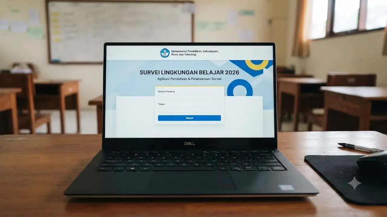 Cara Mengakses Survei Lingkungan Belajar 2026 (AI Generated)