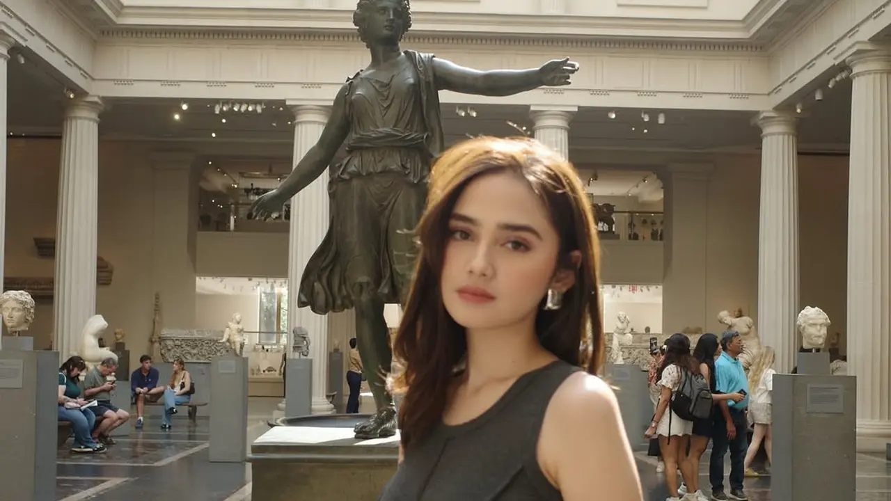 Pesona Menawan Syifa Hadju Kunjungi Met Museum di New York dengan Dress Rp600 Ribuan dan Tas Chanel