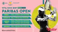 Jadwal dan Live Streaming WTA 1000 BNP Paribas Open Indian Wells di Vidio Pekan Ini. (Sumber : dok. vidio.com)