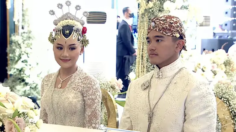 Momen akad nikah Kaesang dan Erina