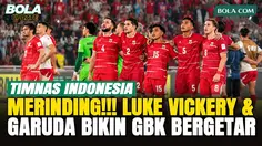 Kompak dan Penuh Makna, Momen Khidmat Luke Vickery dan Pemain Timnas Indonesia Nyanyikan Tanah Airku