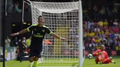 Arsenal meraih kemenangan perdana pada ajang Premier League 2015-16 setelah mengalahkan Watford 3-1, di Vicarage Road, Sabtu (27/8/2016). (Reuters/Hannah McKay)