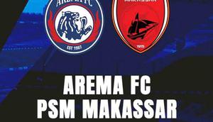 Arema FC vs PSM Makassar di BRI Super League. (Bola.com/Benediktus Gerendo Pradigdo)